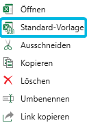 Option Standard-Vorlage