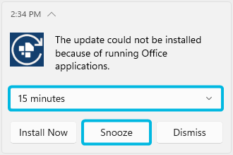 Drop-Down Menu and Button Snooze