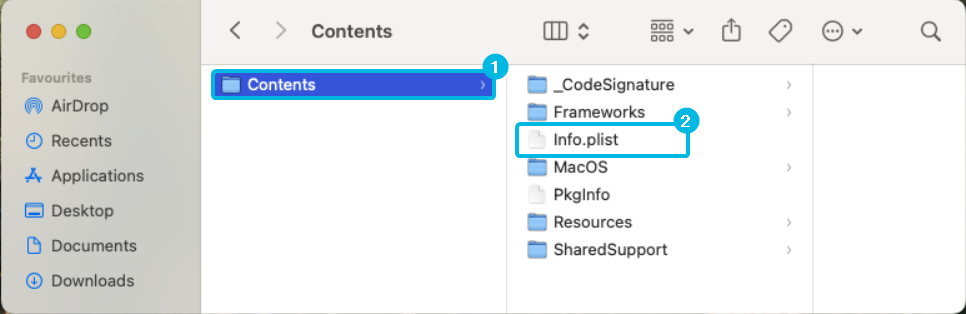 Open File Info.plist