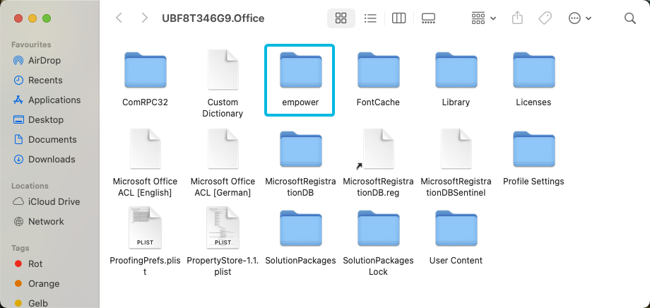 Folder empower