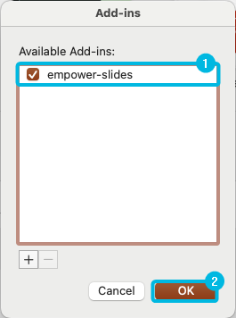 Dialog Box for PowerPoint Add-Ins