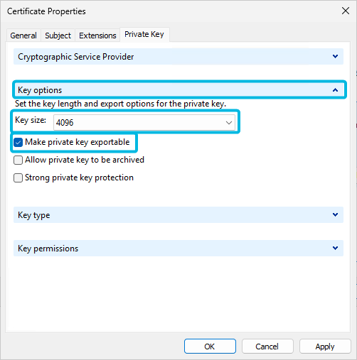 Key Options
