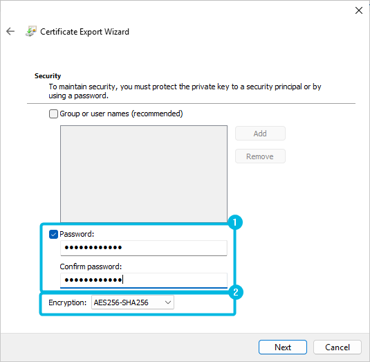 Export Security