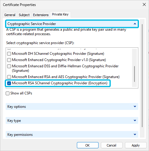 Cryptographic Service Provider