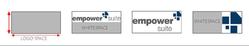 Beispiel für Bildplatzhaltergröße und Logos mit Whitespace