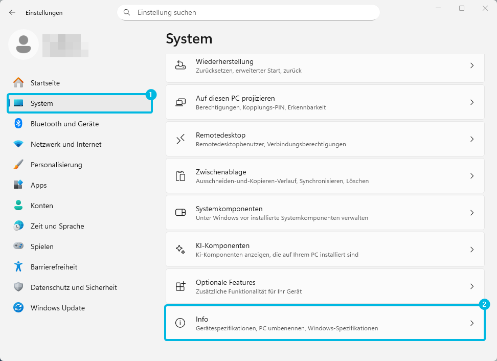 Auf Windows-Versionsinformationen zugreifen