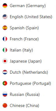 Language Selection