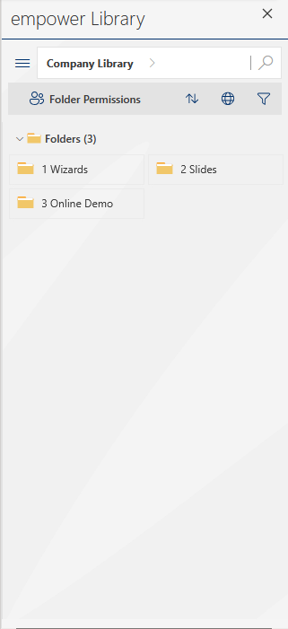 Side Pane in Office Online Application