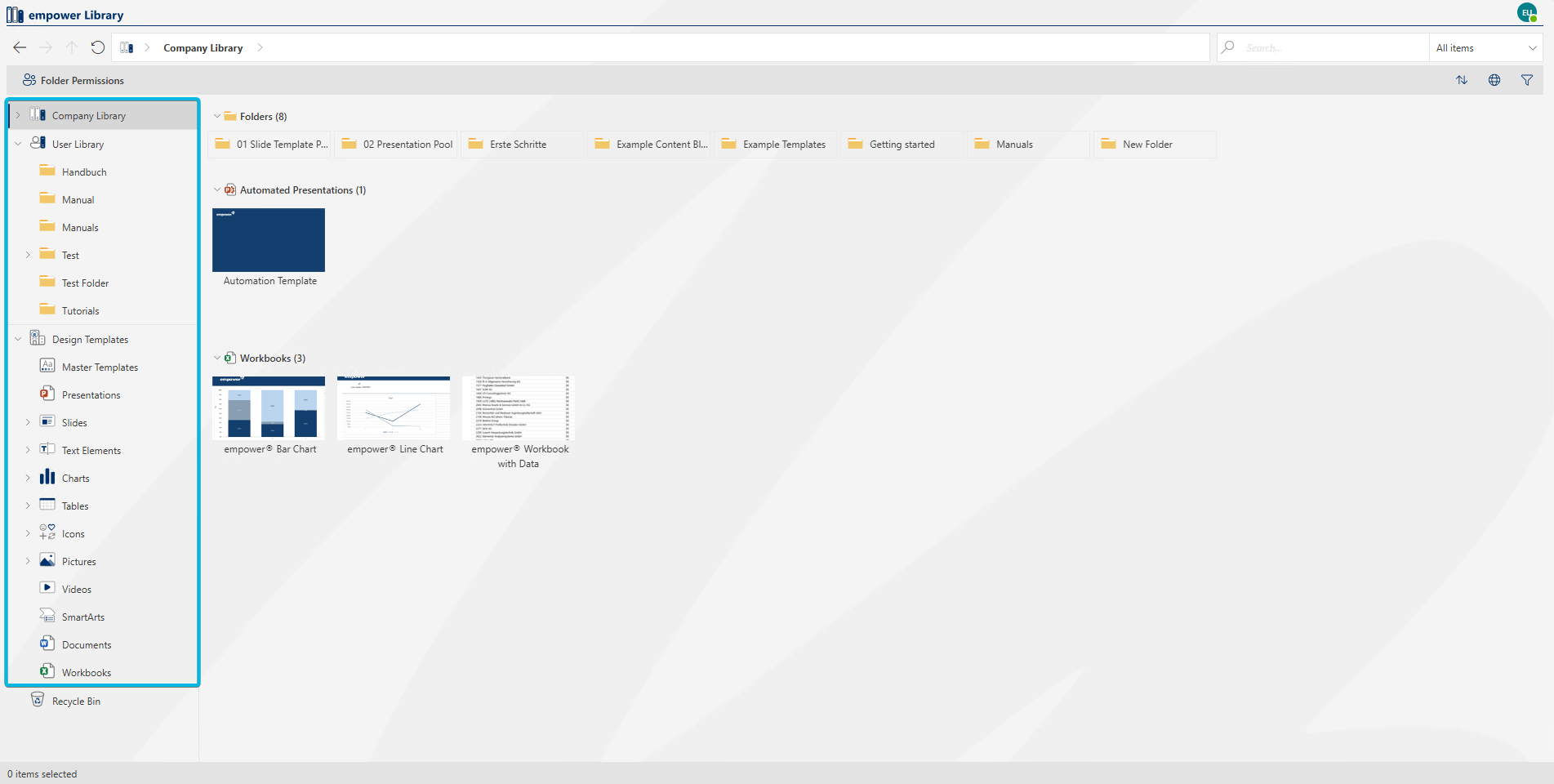 Folder Arrangement in Web App
