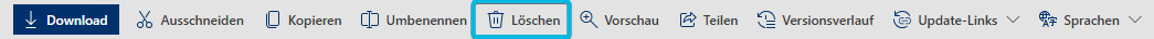 Button Löschen