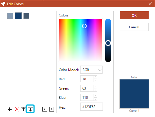 Button Import Colors