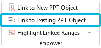 Button Link to Existing PPT Object
