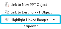 Button Highlight Linked Ranges