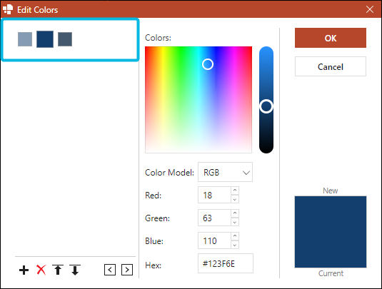 Available Custom Colors