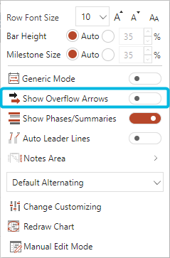 Enable Overflow Arrows
