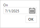 Choose Date for Date Line
