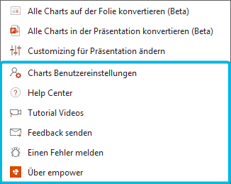 Hilfe-Optionen