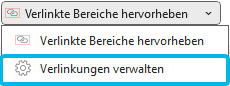 Option Verlinkungen verwalten
