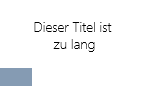 Beispiel – Titel in zwei Zeilen