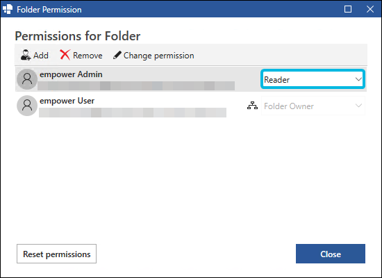 Permission Role Display