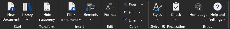empower® Ribbon in Black Theme