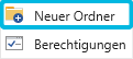 Option Neuer Ordner im Kontextmenü