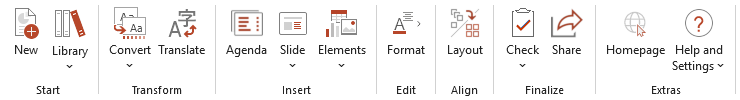 Simplified Ribbon in PowerPoint