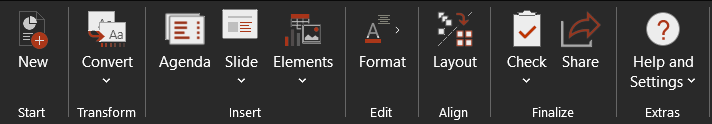 empower® Ribbon in Black Theme