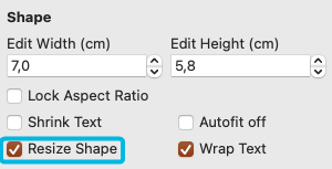 Button Resize Shape