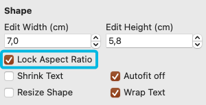 Checkbox Lock Aspect Ratio