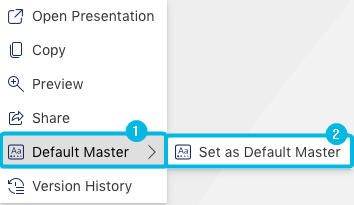 Context Menu Options