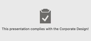 Corporate Design Check Completed