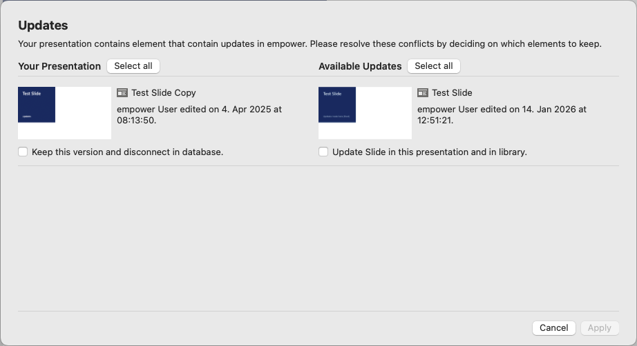 Update Wizard