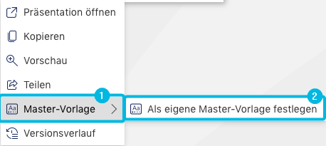 Kontextmenü-Optionen