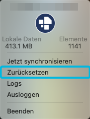 Option Zurücksetzen