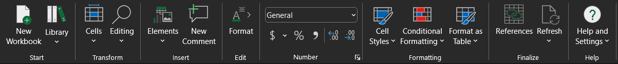 empower® Ribbon in Black Theme