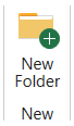 Button New Folder in Navigation Bar