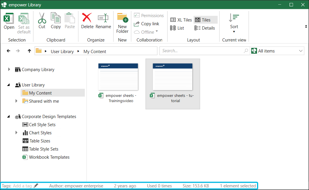 Metadata Display