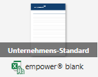 Arbeitsmappenvorlage mit Markierung