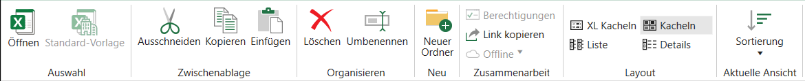 Ausgeklappte Navigationsleiste