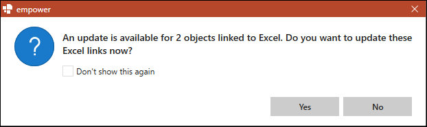 Update Notification for Entire Presentation