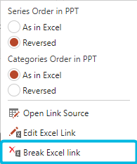 Option Break Excel Link