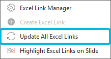 Option Update all Excel Links