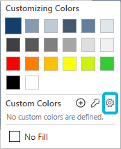 Gear Symbol for Custom Colors
