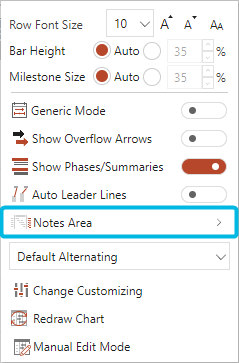 Enable Notes Areas