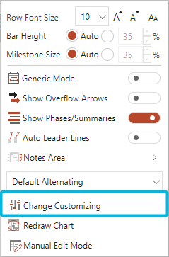 Option Change Customizing