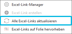 Option Alle Excel-Links aktualisieren