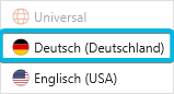 Sprache auswählen