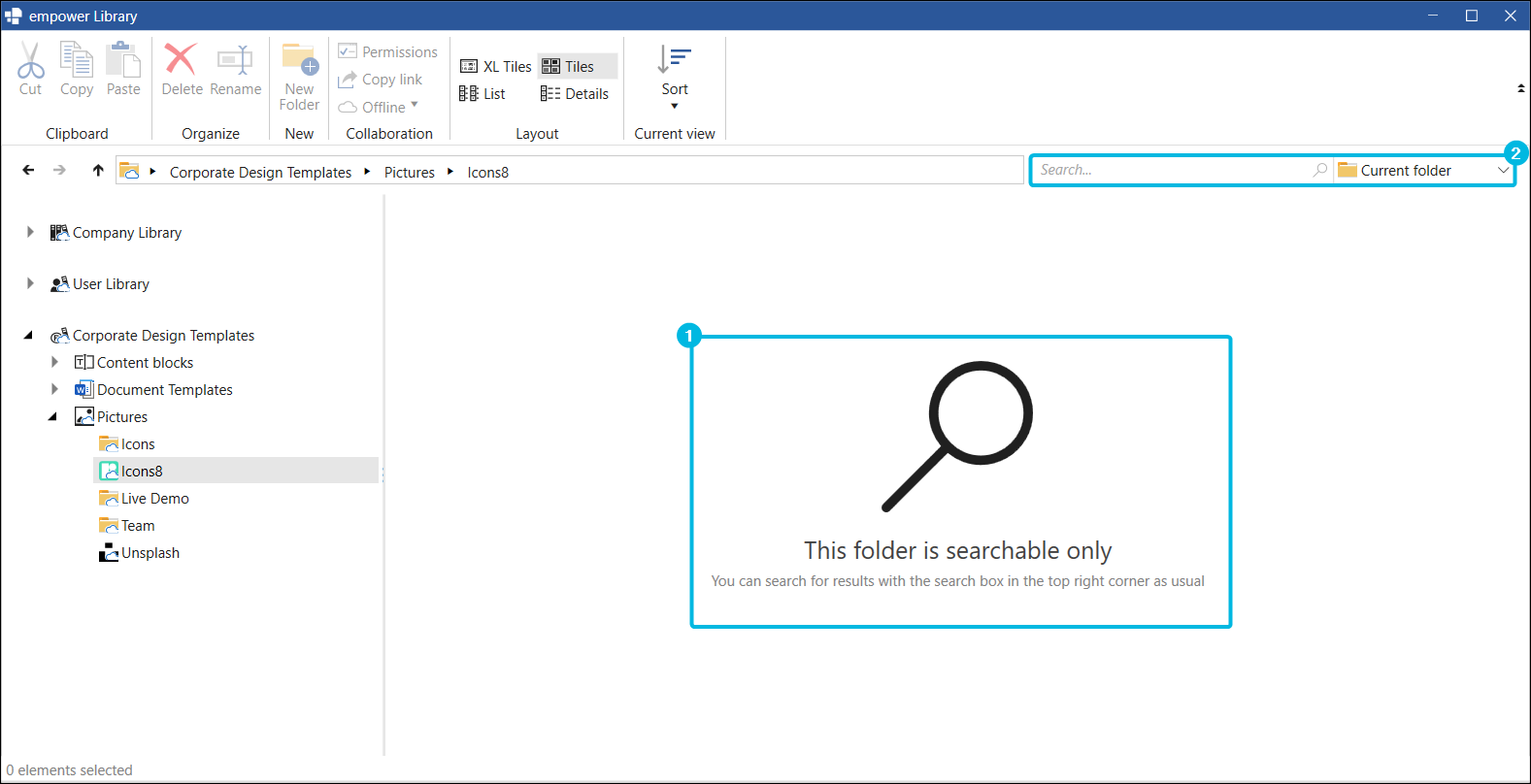 Search Integration Folder