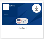 Thumbnail with Gray Translation Symbol